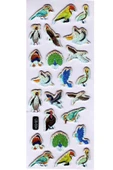 Sticker Kabartmalı Sticker Defter Planlayıcı Etiket (cb554) 16x7 cm- Kuş Türleri thumbnail 1