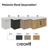 D20 100 Cm Kapaklı Lavabo Dolabı Beyaz Melamin Kapak thumbnail 5