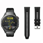 Sneezy Huawei Watch GT5 Pro 46mm İle Uyumlu Spor Silikon Metal Tokalı Soft Saat Kordonu  Siyah thumbnail 10