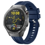 Sneezy Huawei Watch GT5 Pro 46mm İle Uyumlu Spor Silikon Metal Tokalı Soft Saat Kordonu  Lacivert thumbnail 7