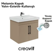 D20 65 Cm Kapaklı Lavabo Dolabı Dafne Melamin Kapak thumbnail 3