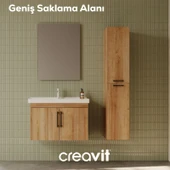 D20 65 Cm Kapaklı Lavabo Dolabı Everest Melamin thumbnail 2