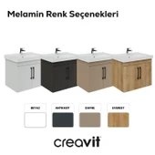 D20 65 Cm Kapaklı Lavabo Dolabı Dafne Melamin Kapak thumbnail 4