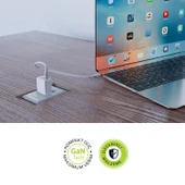 Polosmart PSM136 20W PD + 18W USB Hızlı Şarj Cihazı Çift Port Akıllı Tanıma Duvar Adaptörü Beyaz - 3