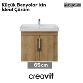D20 65 Cm Kapaklı Lavabo Dolabı Everest Melamin thumbnail 3