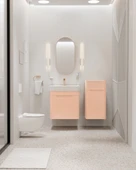 Colorit Kapaklı Lavabo Dolabı 60 cm Şeftali Tüyü thumbnail 1