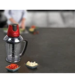 Tefal MB4705 MasterChop Powelix Maxi 4 Bıçaklı Rondo ve Doğrayıcı 500 W Kırmızı thumbnail 1