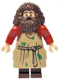 Lego Minifigür Rubeus Hagrid with Dog, Baby Dragon and Pink Umbrella hp474 thumbnail 1
