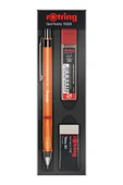 2 ADET  Rotring Visuclick Silgili Okul Seti 0.7mm Turuncu - 1