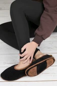 Kışlık Kaymaz Deri Taban Ev Patiği Ptk-sw Siyah 36-38 thumbnail 3