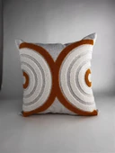 Makine Nakışlı Punch Desenli Kırlent Kılıfı PUN02– 43x43 cm thumbnail 1