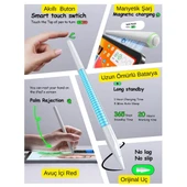 iPad Profesyonel Stylus Kalem Palm Rejection Özellikli Manyetik Şarj Aparatlı Pencil 2 Tablet Kalemi thumbnail 2