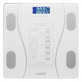 Asonic BS260 Beyaz 260X260 Mm Dijital Bluetooth Baskül (2*AAA Pil Hediyeli) thumbnail 1