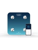 Nautica BT600 Pilli Bluetooth Vücut Analizli Yağ Kas Su Ölçer Hassas Akıllı Tartı Baskül Navy Mavi thumbnail 2