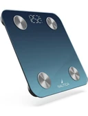 Nautica BT600 Pilli Bluetooth Vücut Analizli Yağ Kas Su Ölçer Hassas Akıllı Tartı Baskül Navy Mavi thumbnail 3