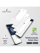 Nautica BT600 Pilli Bluetooth Vücut Analizli Yağ Kas Su Ölçer Hassas Akıllı Tartı Baskül Navy Mavi thumbnail 5