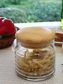 Paşabahçe Babylon Kavanoz  Ahşap Kapaklı 630 cc  Küçük  43163 thumbnail 1