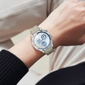 Sneezy Huawei Watch GT5 46mm İle Uyumlu Spor Silikon Metal Tokalı Soft Saat Kordonu  Krem thumbnail 6