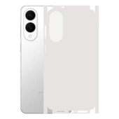 Samsung Galaxy S25 Edge ile Uyumlu 360 Arka Kaplama Mat Şeffaf - 1