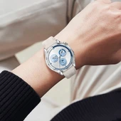 Sneezy Huawei Watch GT5 46mm İle Uyumlu Spor Silikon Metal Tokalı Soft Saat Kordonu  Starlight thumbnail 6