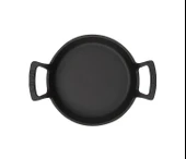 Lava Demir Döküm Yuvarlak Kulplu Tava 24 Cm Sahan Bordo - 2