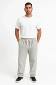 Erkek Fitilli Kadife Cepli Buggy Pantolon Oversize Rahat Kalıp - Gri thumbnail 1