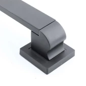 Sürgülü Kapı Çekme Kolu Tutma Kulpu Kulbu Çelik Dış Kapı Tutamağı Kol Siyah 60 Cm thumbnail 5