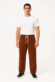 Erkek Fitilli Kadife Cepli Buggy Pantolon Oversize Rahat Kalıp - Kahverengi thumbnail 1