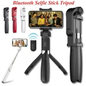 Selfie Stick L01 Bluetooth Kumandalı Selfie Çubuğu Tripod Monopod thumbnail 1