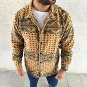 Erkek Polar Fermuarlı Sweatshirt – Kapüşonsuz, Cepli, Yumuşak Dokulu, Oversize Rahat Kalıp, Kışlık Sıcak Tutan Fermuarlı thumbnail 3