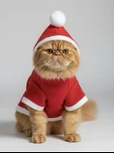 Buddy Kapşonlu Yılbaşı Kedi Sweatshirt Noel thumbnail 2