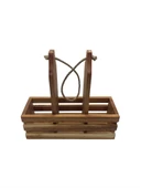 Ahşap Doğal 3Lü 2+1 Set Yağdanlık ve Sosluk Takımı(SET)(KİRAZ) Ahşap Rengi 5 SET thumbnail 7