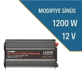 Inges - LEXRON 12 VOLT 1200 WATT Modifiye Sinüs İnverter İnvertör thumbnail 3