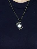 Doğal Taş Aytaşı Doğal Taşlı Fotograf Makinesi Modelli Antik Kadın Kolye euk42ay thumbnail 3