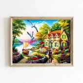 20084 PUZZLE 500 AN OLD TALE BY THE LAKE thumbnail 3