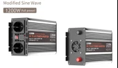 Inges - LEXRON 12 VOLT 1200 WATT Modifiye Sinüs İnverter İnvertör thumbnail 4