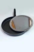 Çarşıbu 32 cm Teflon Kapaklı Balık ve Gözleme Tavası - 4