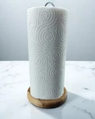 28cm Kağıt Havluluk, Peçetelik Tutucu, Metalik Renk Telli, Ahşap Standlı Paper Towel - 2