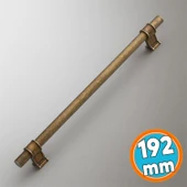 Mobilya Mutfak Çekmece Dolap Kulpu Kulbu Kulpları Eskitme Antik Sarı Metal 192 mm-19.2 cm thumbnail 1