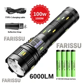 GOLD ORION OR-G400Y: 100W Ultra Güçlü, Zoomlu ve Çok Fonksiyonlu Şarjlı El Feneri - 1