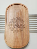 22x11 Cm Ayaklı Oval, Motif Desenli, Baharatlık Takımı, Baharat, Yağdanlık Altlığı, - 4