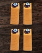 Kapı Stoperi, Kapı Tutucu, Kapı Takozu, Kaydırmaz Aparatlı Nazar Boncuklu 4 Adet - 1