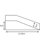 Kapı Stoperi, Kapı Tutucu, Kapı Takozu, Kaydırmaz Aparatlı Oval 4 Adet Verniksiz - 4