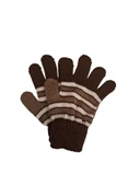 Kışlık Erkek Çocuk Eldiveni Kahverengi 4-8 Yaş thumbnail 4