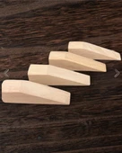 Kapı Stoperi, Kapı Tutucu, Kapı Takozu, Kaydırmaz Aparatlı Oval 4 Adet Verniksiz - 1