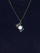 Doğal Taş Aytaşı Doğal Taşlı Fotograf Makinesi Modelli Antik Kadın Kolye euk42ay thumbnail 2