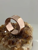 Melisa MoonCo, Saf Bakır Yüzük, Düz İşlemesiz Alyans Model - 3