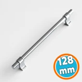 Mobilya Çekmece Mutfak Dolabı Dolap Kulpları Kulbu Krom Düz Metal Kulp Kulpu 128 mm thumbnail 1