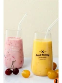 Omnisoft Eğimli Kalın Cam Kokteyl Pipet 12'li - 3