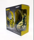 Snopy SN-8800 Kamuflas Desenli Bilgisayar ve Telefon uyumlu Kulak Üstü Mikrofonlu Kulaklık 3,5mm - 2